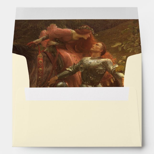 Enveloppe La Belle Dame sans Merci par Frank Dicksee Mariage (Dos (Bas))