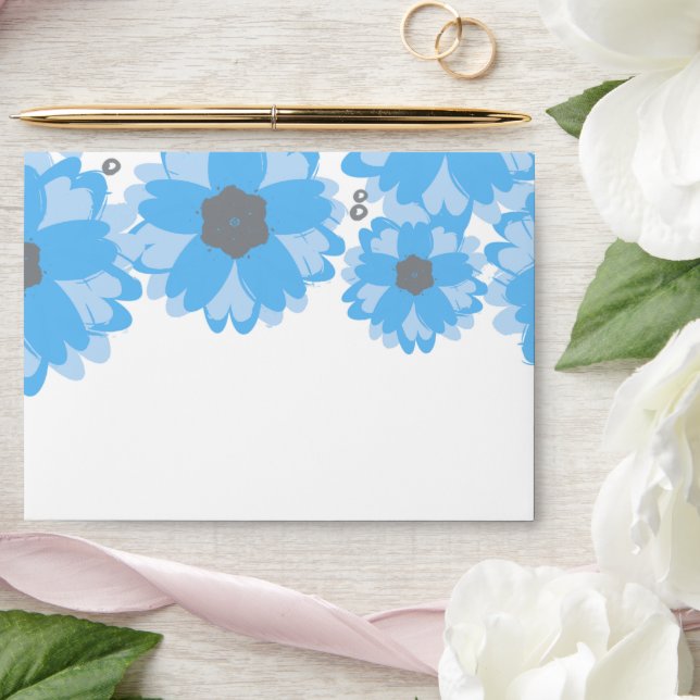Enveloppe La collection de Mariages Blue Blossom (Wedding)
