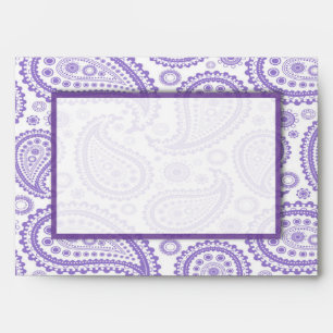 Enveloppe La collection Mariage moderne Paisley - Purple