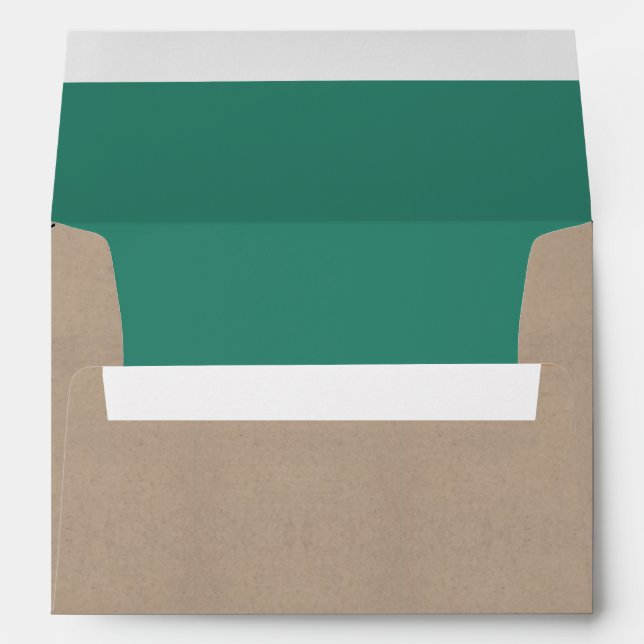 Enveloppe La collection moderne de Mariages Bunting Turquois (Dos (Bas))