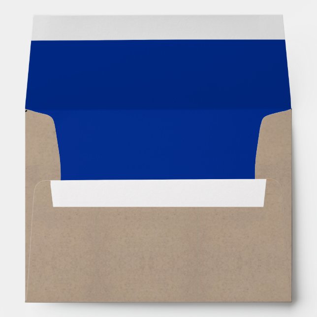 Enveloppe La collection moderne de Mariages de Bunting Bleu (Dos (Bas))