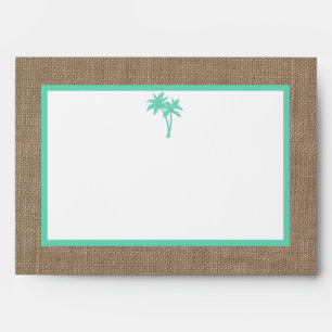 Enveloppe La collection Tropical Palm Tree Beach Wedding