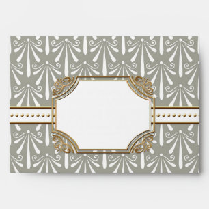 Enveloppe La fan moderne Shell de Nouveau d'art déco
