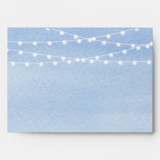 Enveloppe La ficelle d'aquarelle allume le mariage (Devant)