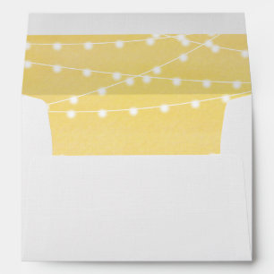 Enveloppe La ficelle d'aquarelle allume le mariage