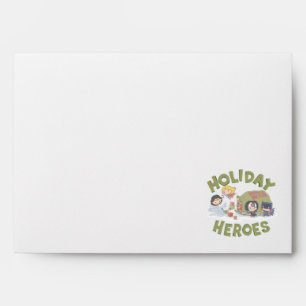 Enveloppe La Ligue de Justice Chibi livre des présents