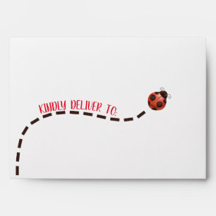 Enveloppe Ladybug pour fête d'anniversaire ou Baby