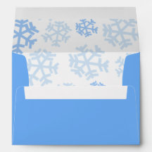 Laisser l'enveloppe bleu neige