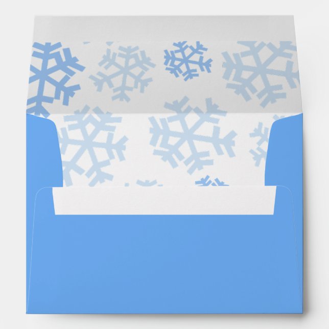 Enveloppe Laisser l'enveloppe bleu neige (Dos (Bas))