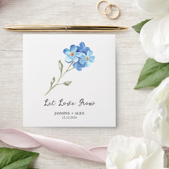 Enveloppe Laissez l'amour grandir l Oubliez-moi-pas Mariage  (Wedding)