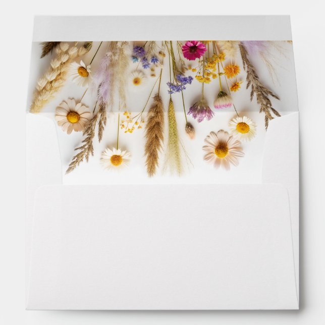 Enveloppe L'amour dans le Mariage en fleur (Dos (Bas))