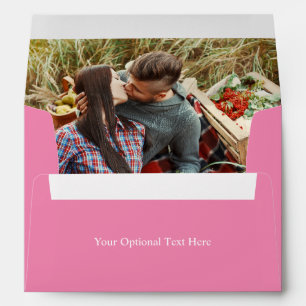 Enveloppe L'amour est … texte personnalisé et photo