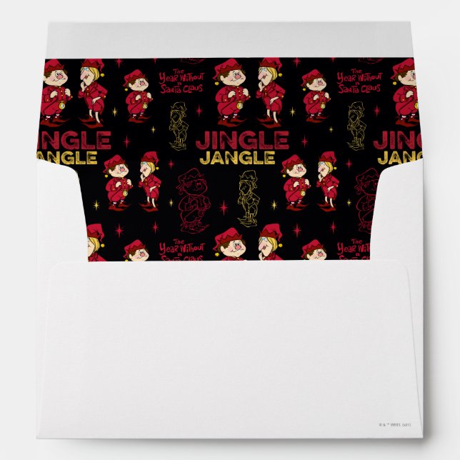 Enveloppe L'ANNÉE SANS SANTA CLAUS™ | Motif Elf (Dos (Bas))