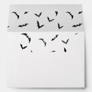 Enveloppe L'aquarelle manie la batte Halloween