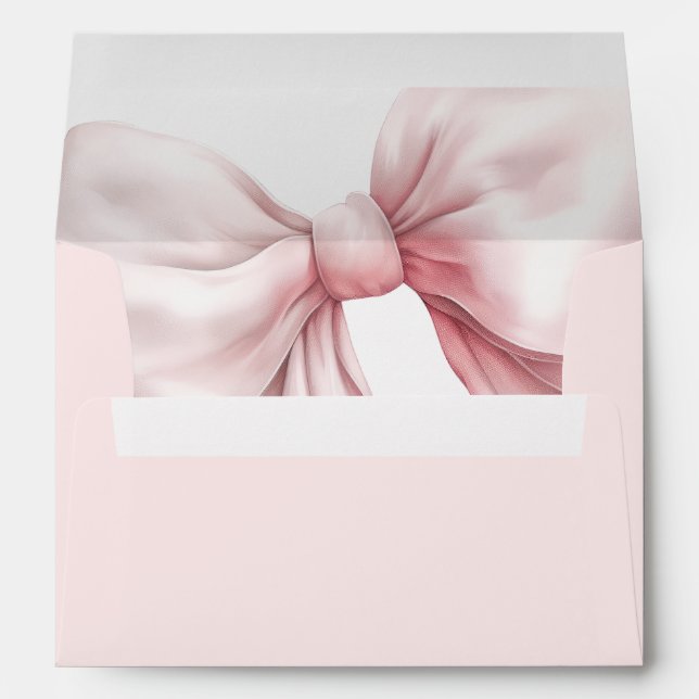 Enveloppe Large Pink Bow Return Address (Dos (Bas))