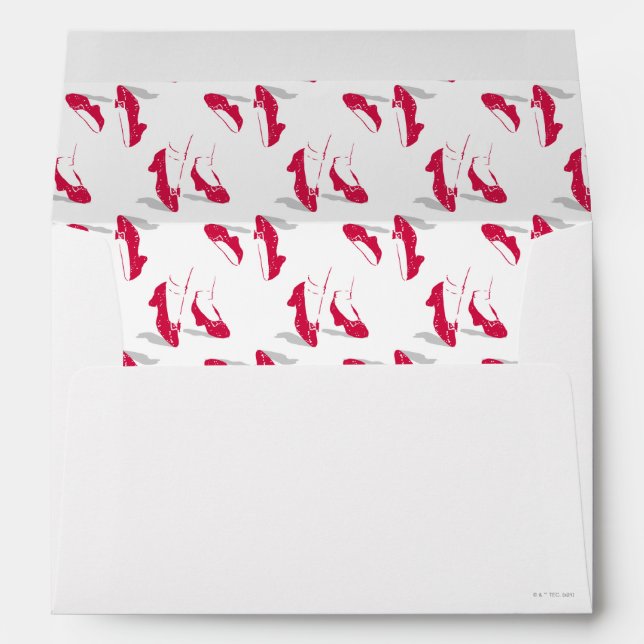 Enveloppe L'Assistant D'Oz™ | Motif Ruby Slippers™ (Dos (Bas))