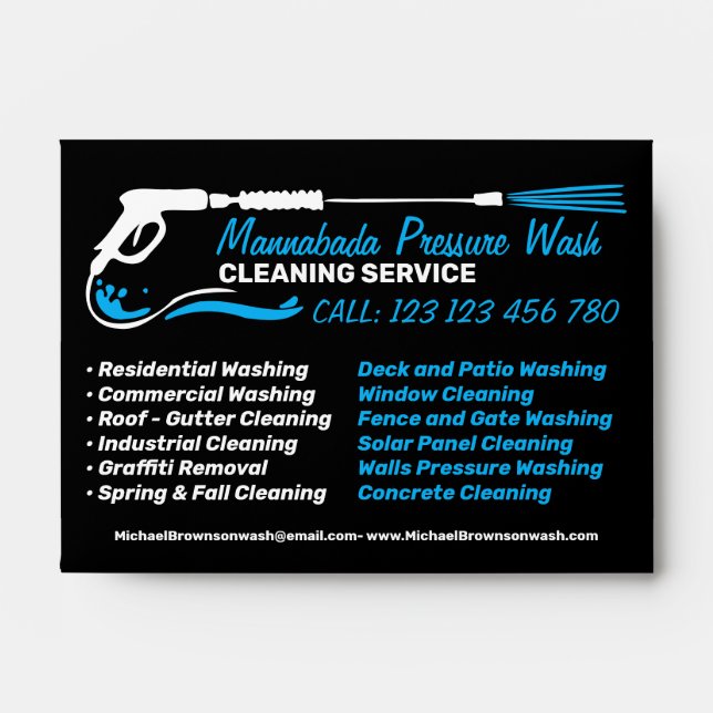 Enveloppe Lavage de pression (Devant)