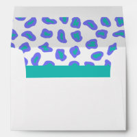 Lavande, blanc et Turquoise zèbre et peau de guépa