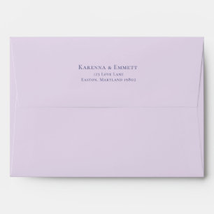 Enveloppe Lavande de Lune Whimsical Baby shower pourpre
