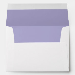 Enveloppe Lavande violette claire Adresse de retour Lined