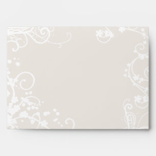 Enveloppe Lavendar et White
