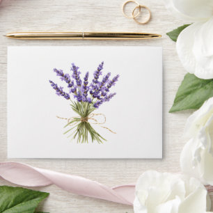 Enveloppe Lavender Blossom Garden Wedding