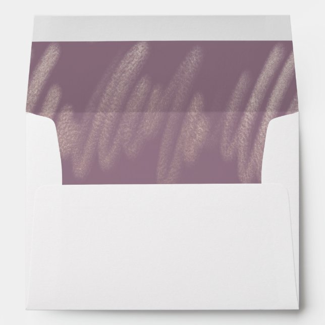 Enveloppe Lavender moderne Mariage Abstrait (Dos (Bas))