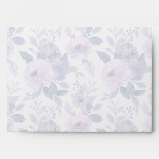 Enveloppe Lavender Watercolor Floral Personalized Envelope