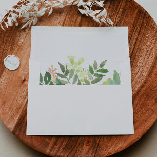 Enveloppe Le Faire-part de mariage de la végétation botani