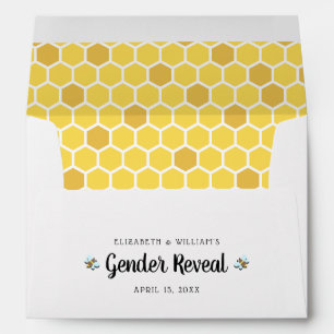 Enveloppe Le genre d'abeille indiquent le baby shower
