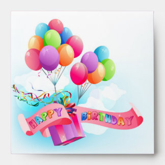 Enveloppe Le joyeux anniversaire enveloppent