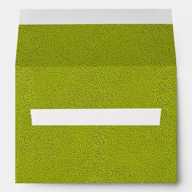 Enveloppe Le look de Snuggly Chartreuse Green Suede (Dos (Bas))