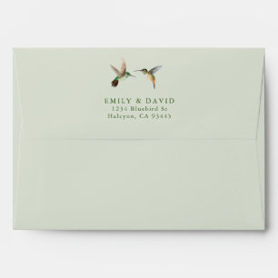 Enveloppe Le Mariage des colibris de Rufous et Allen