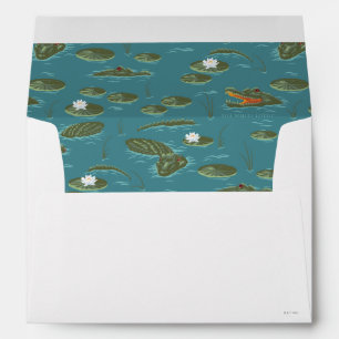 Enveloppe Le Motif blanc Lotus Alligator Waters