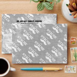 Enveloppe Le motif de moustache The Stache