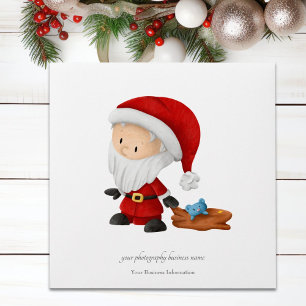 Enveloppe Le Père Noël avec manche CD sac pour photographes