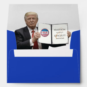 Enveloppe Le président Trump 🇺 🇸 ✨ Mariage patriotique