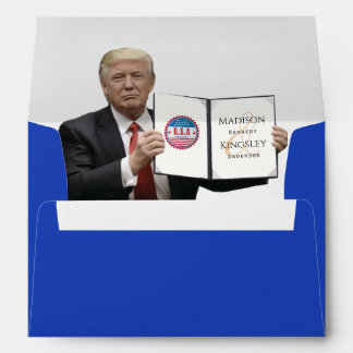 Enveloppe Le président Trump 🇺 🇸 ✨ Mariage patriotique