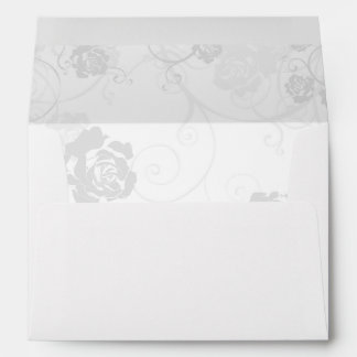 Enveloppe légère monochrome de carte de voeux du