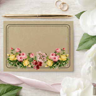 Enveloppe L'élégante collection Vintage de Mariages floraux