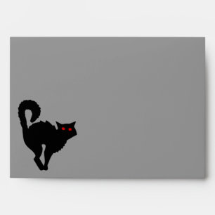 Enveloppe L'enveloppe de Halloween de chat de sorcières