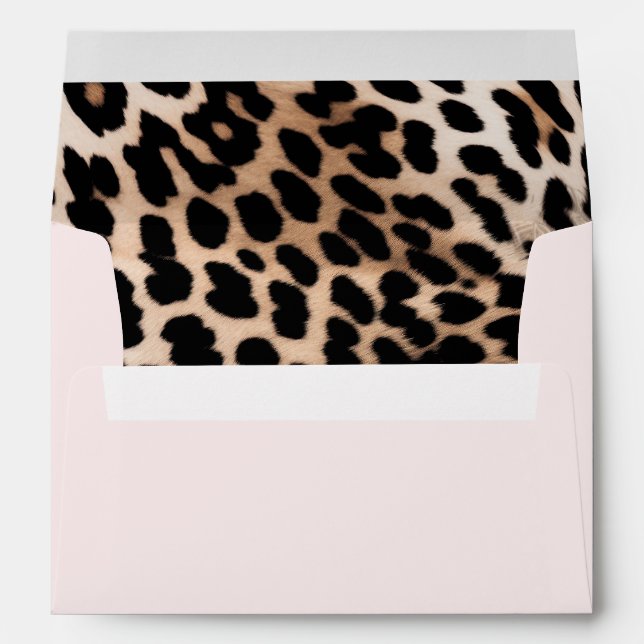 Enveloppe Léopard à crème Brown (Dos (Bas))