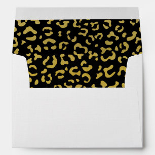 Enveloppe Leopard d'or, Parties scintillant d'or, Motif de l
