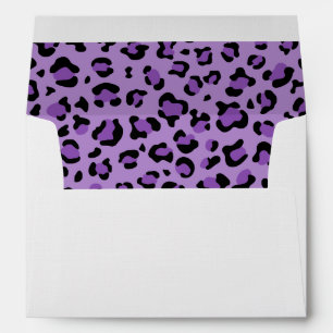 Enveloppe Leopard Print, Léopard Spots, Purple Leopard