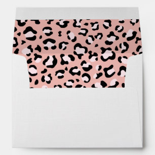 Enveloppe Léopard Print, Léopard Spots, Rose Léopard