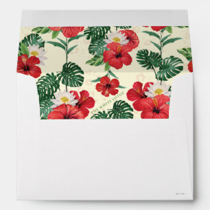 Enveloppe Les fleurs tropicales du Lotus Blanc