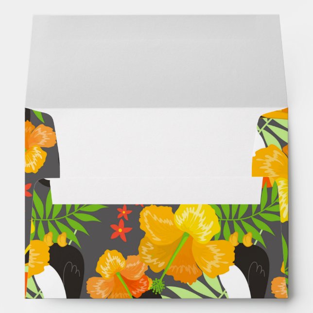Enveloppe Les Fleurs vertes (Dos (Bas))