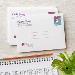 Enveloppe Lettre De L'Enveloppe Bunny Pâques