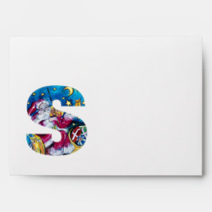 ENVELOPPE LETTRE DE NOËL / MONOGRAM PÈRE NOËL INSPIRÉ