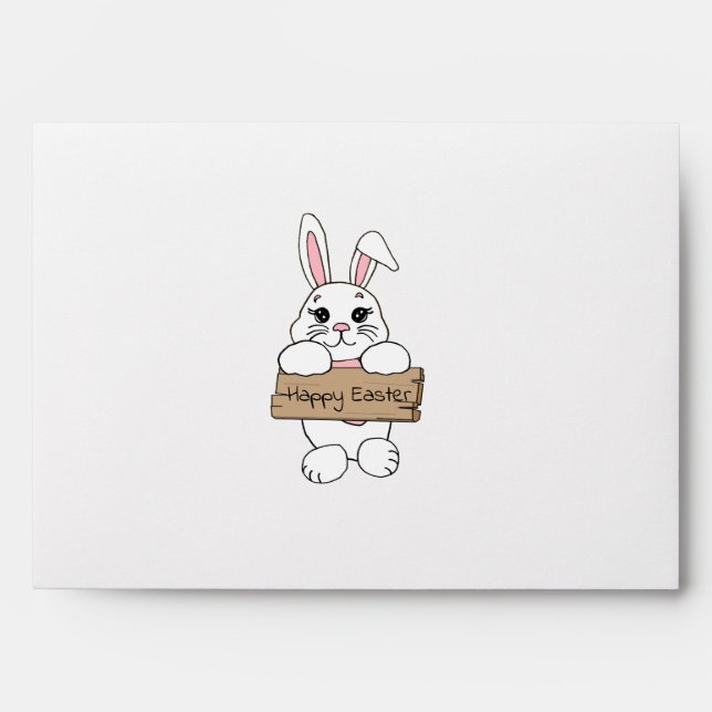 Enveloppe Lettre du lapin de Pâques (Devant)